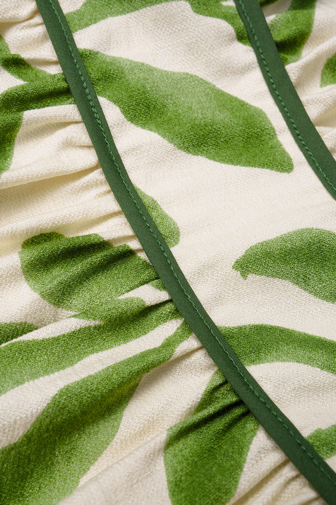 Blätterdruck ärmelloses Maxikleid