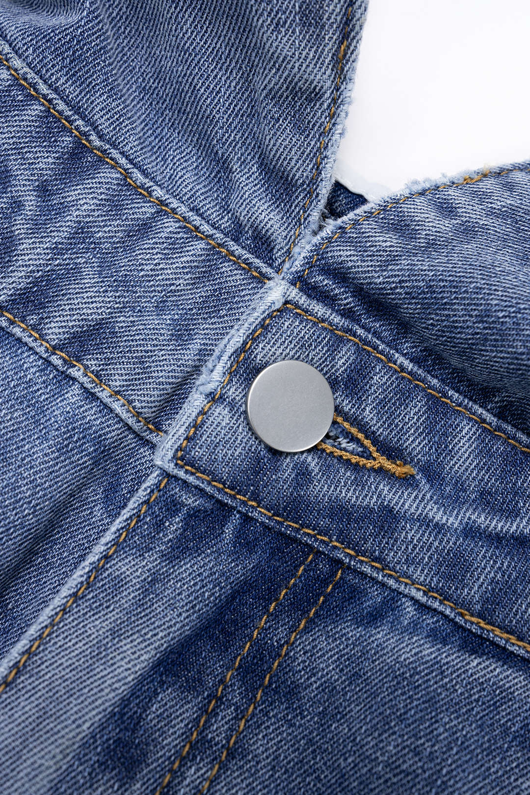 Jean baril à poches en denim
