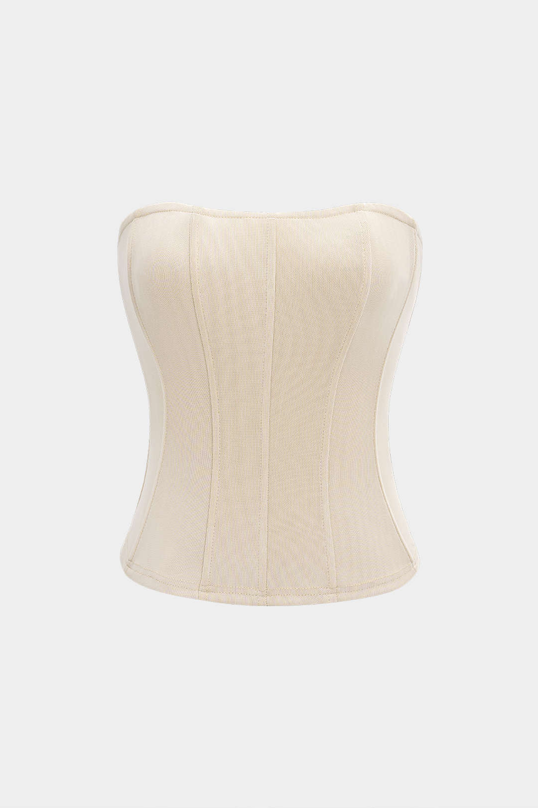 Mesh Korsett Reißverschluss Tube Top