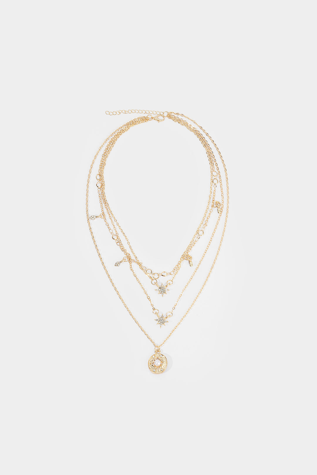 Collier à strass multi-rangs