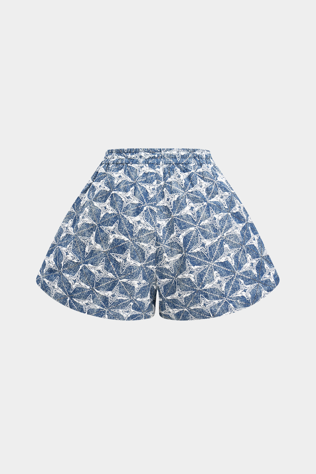 Shorts en jean à cordon de serrage