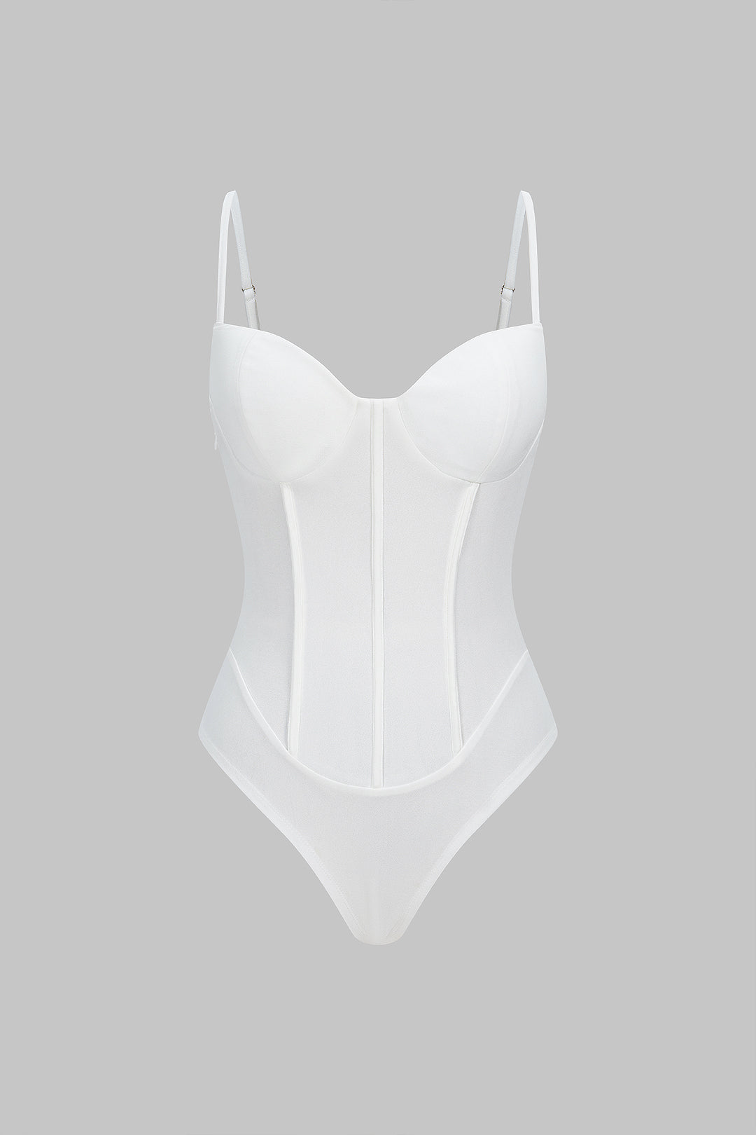 Solid Corset Sleeveless Bodysuit