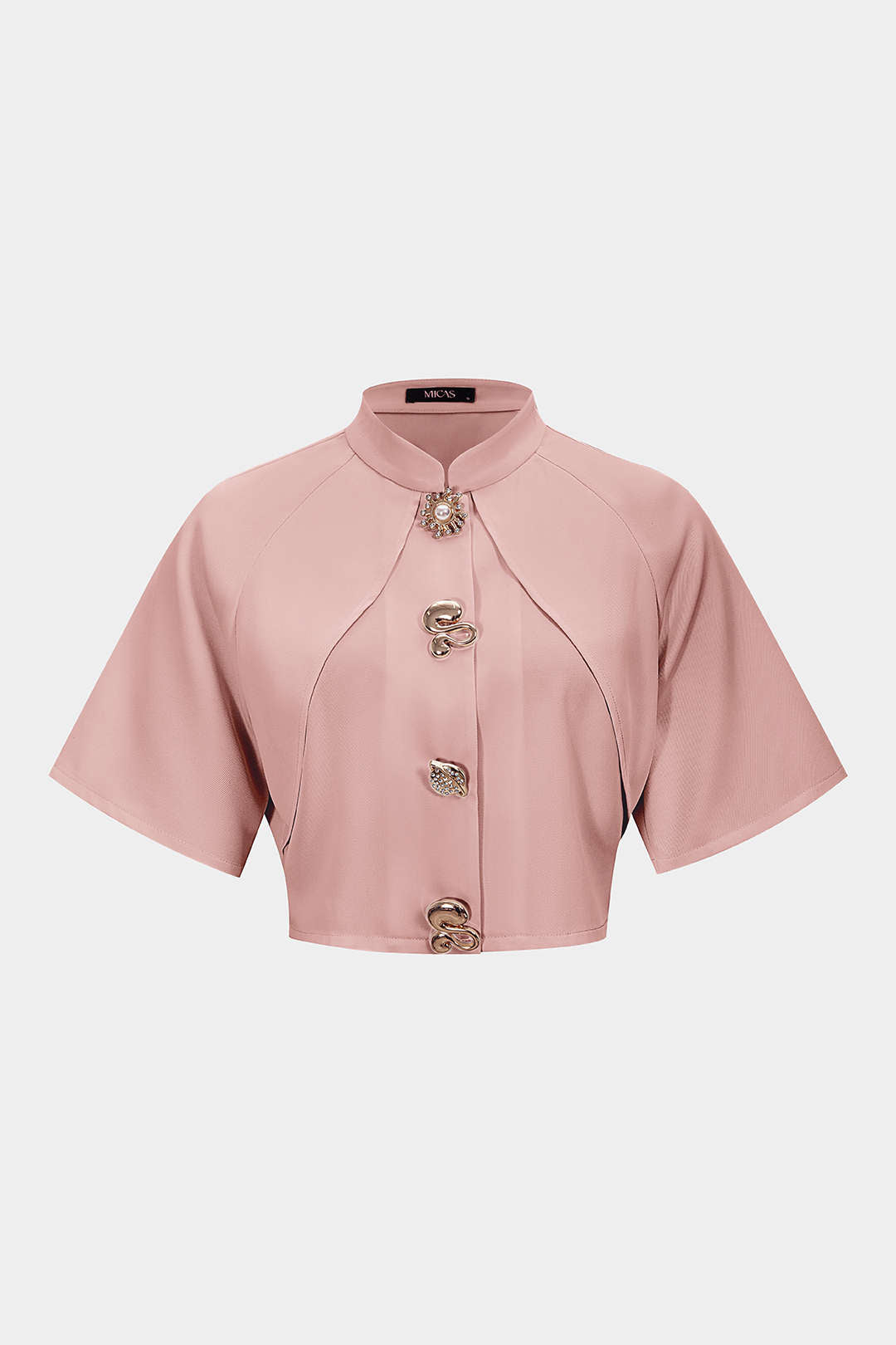 Metallisch texturierter schmaler Blazer