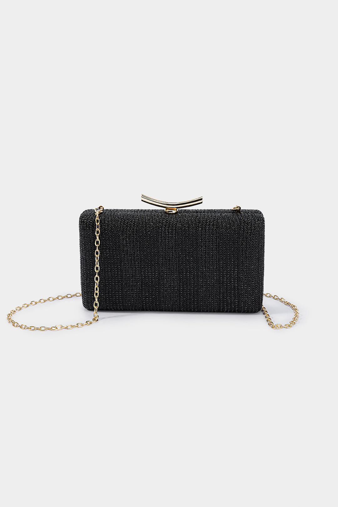 Metalic Woven Clutch Bag