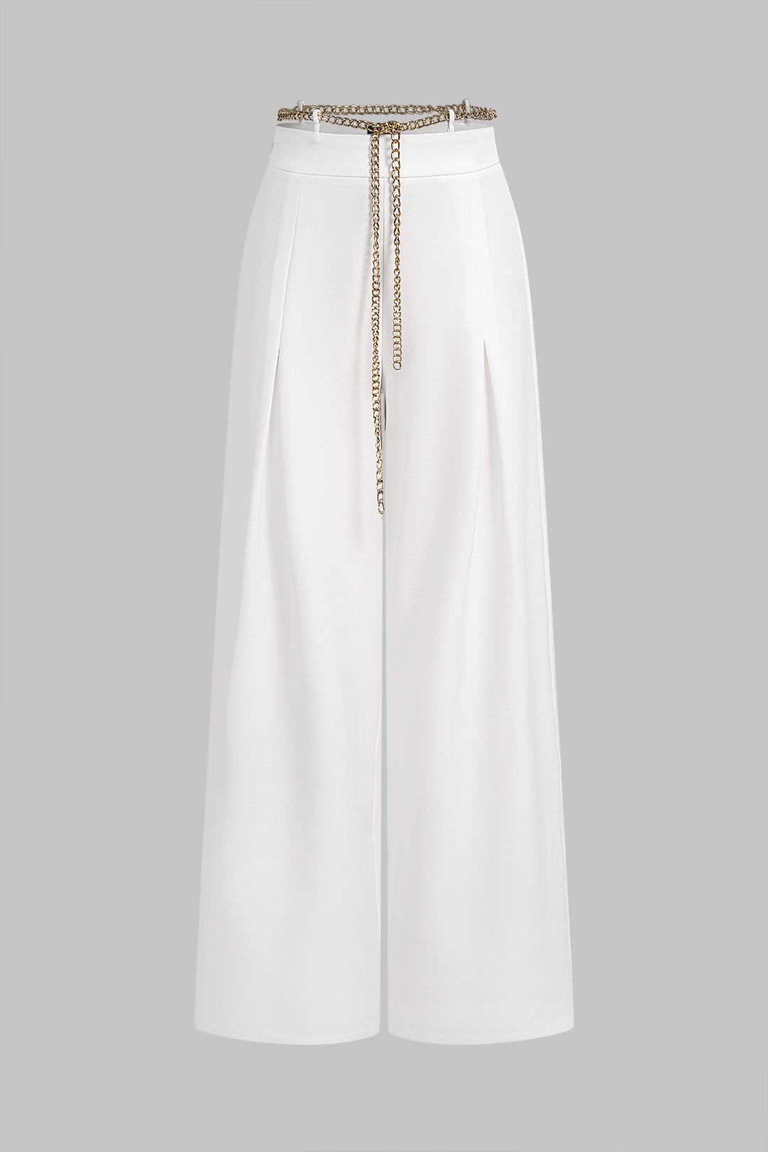 Metallic-Ketten-Hose mit weitem Bein