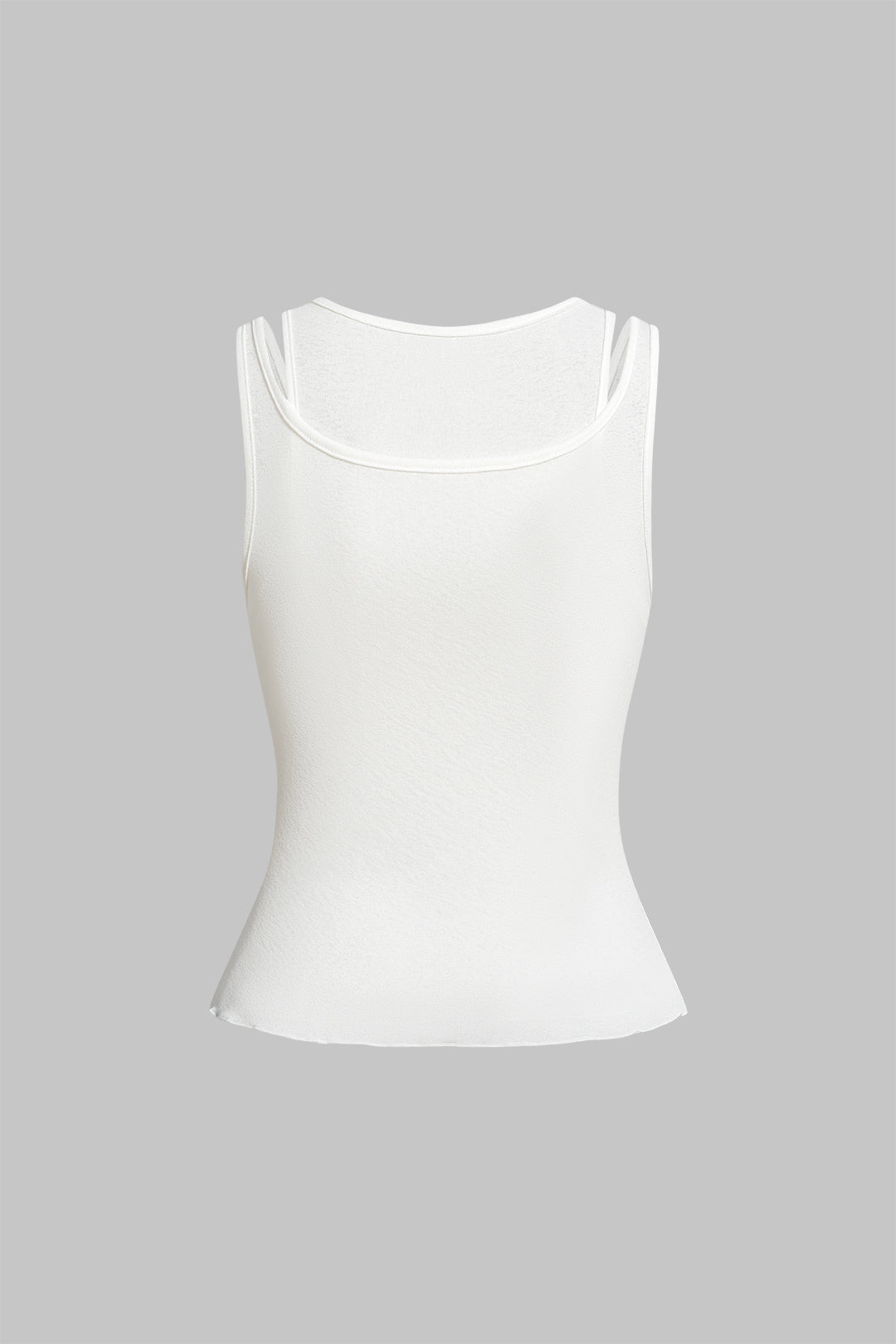 Solid Round Neck Tank Top
