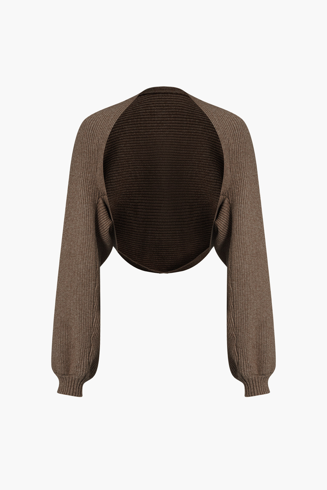 Ribbed Knit Strapless Midi Dress And Bolero Set