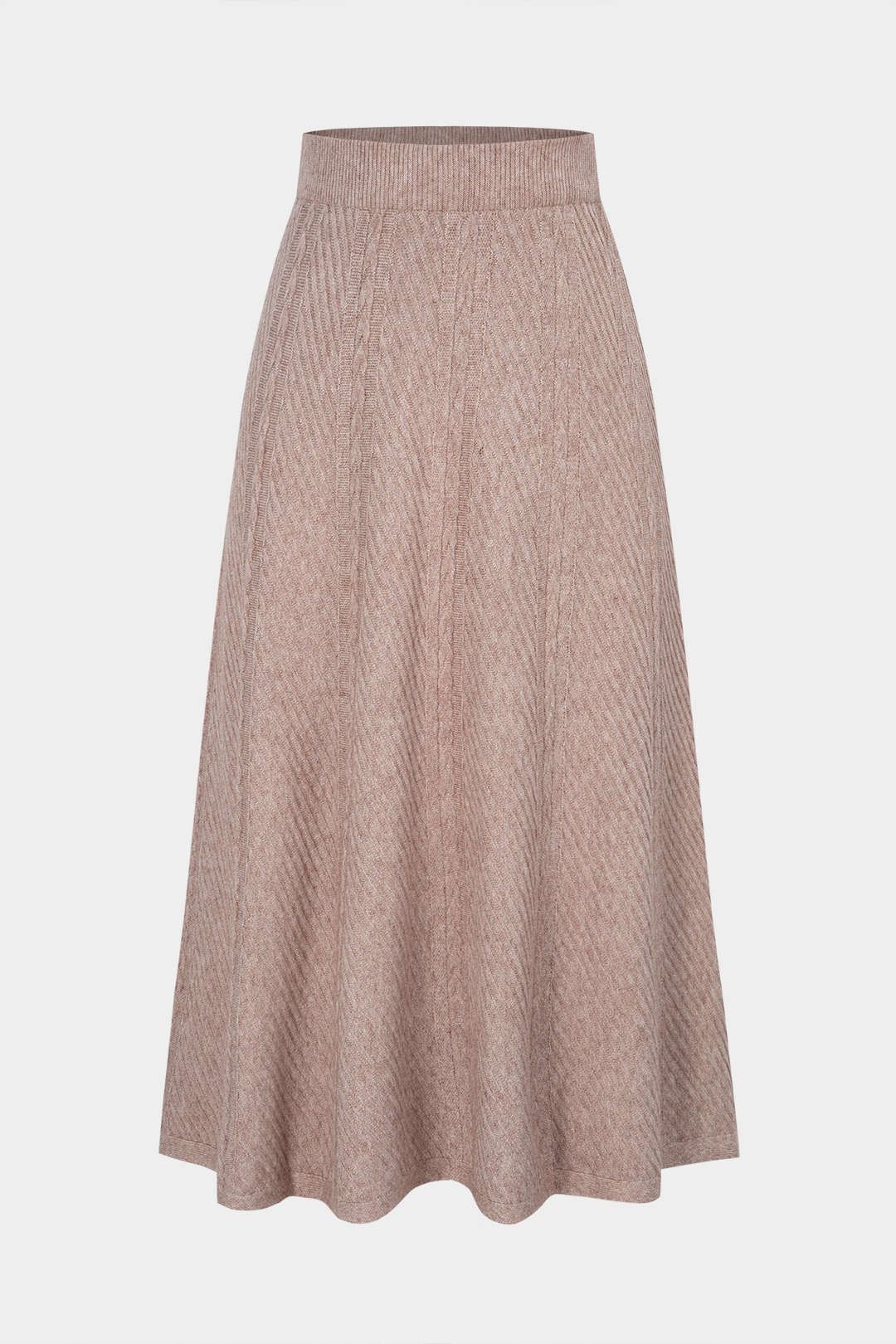 Knit Wool High Waist Skirt