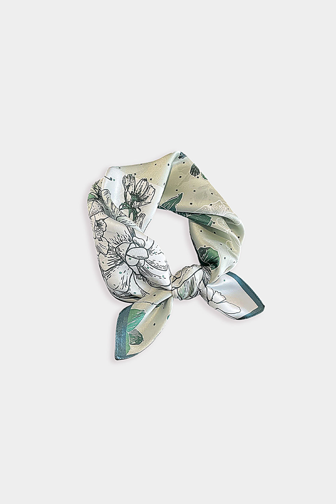 Floral Print Square Scarf