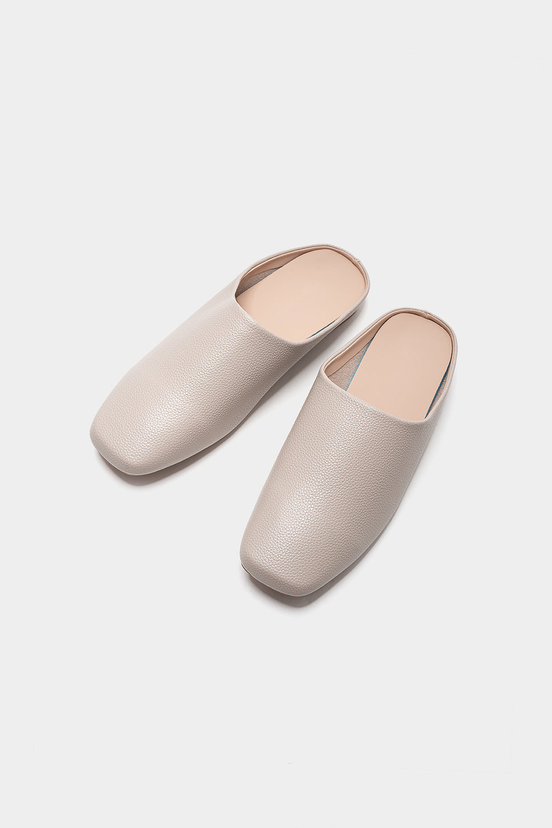 Ballerines carrées en cuir