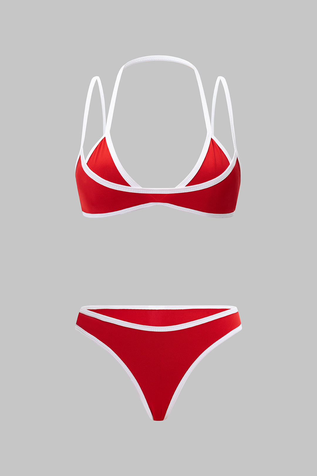 Bikini-Set mit Kontrastbesatz