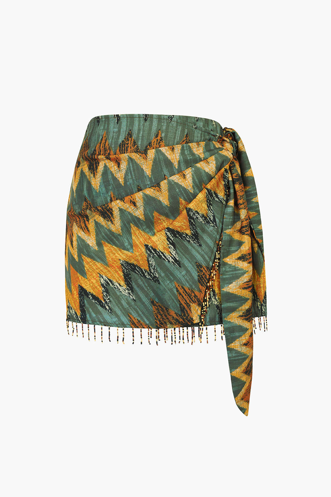 Printed Knot Mini Skirt