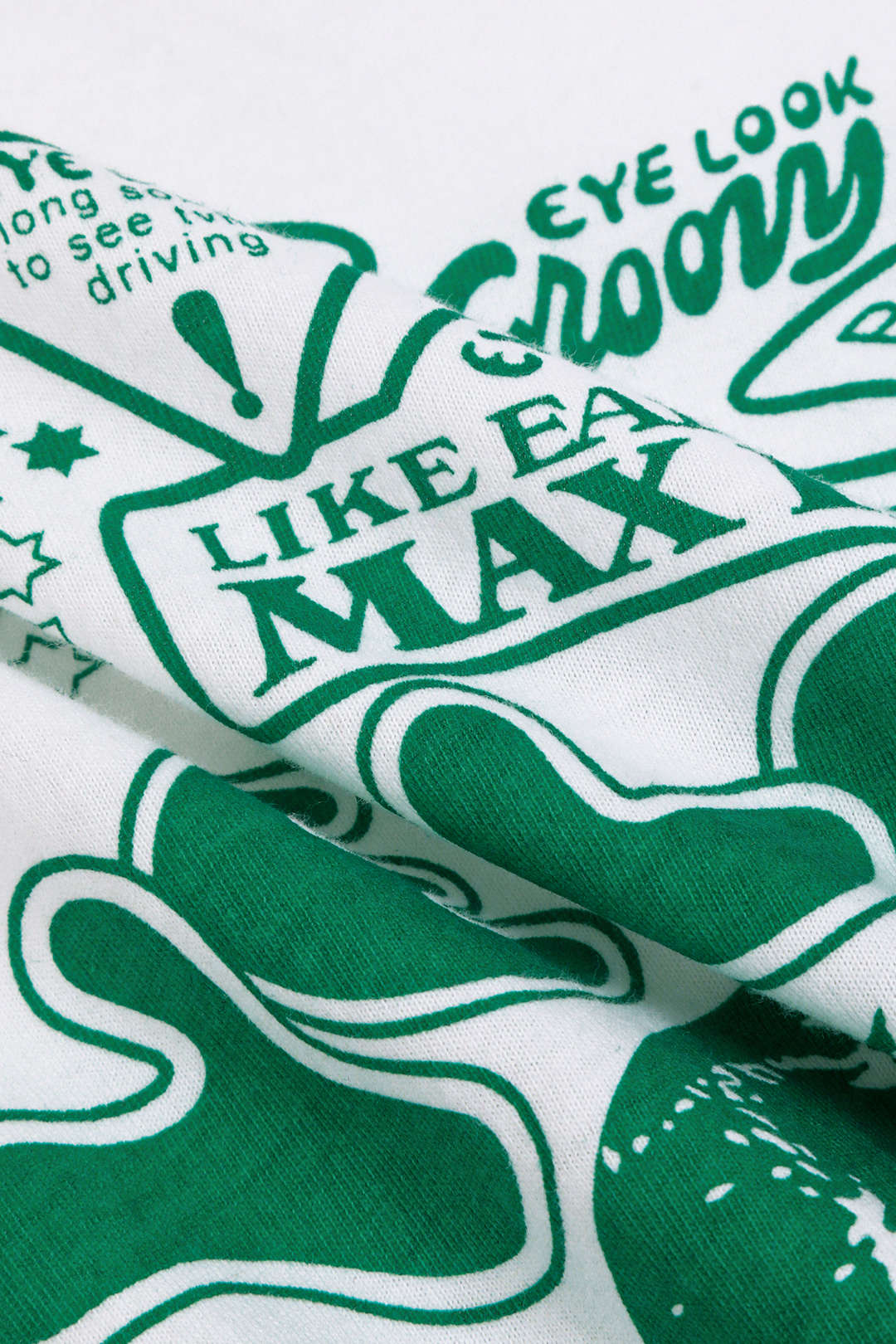 T-shirt à nœud ourlet graphique Eye Look