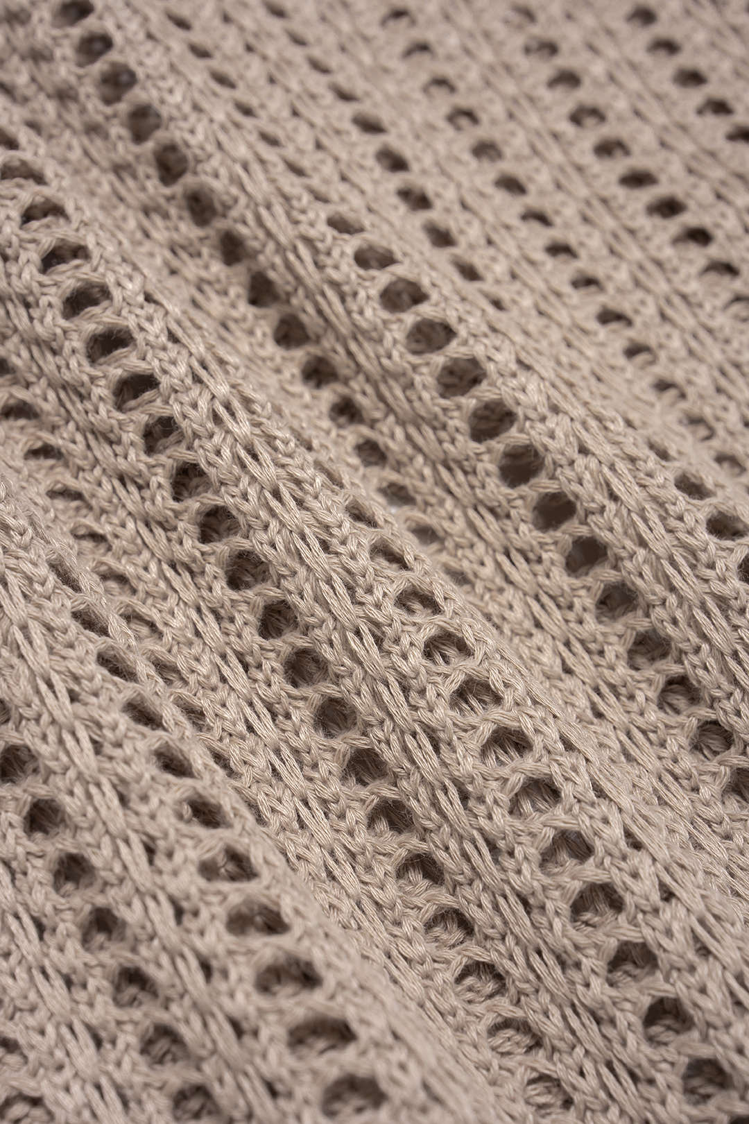 Knit Halter Neck Hollow Out Tie-Up Cover Up