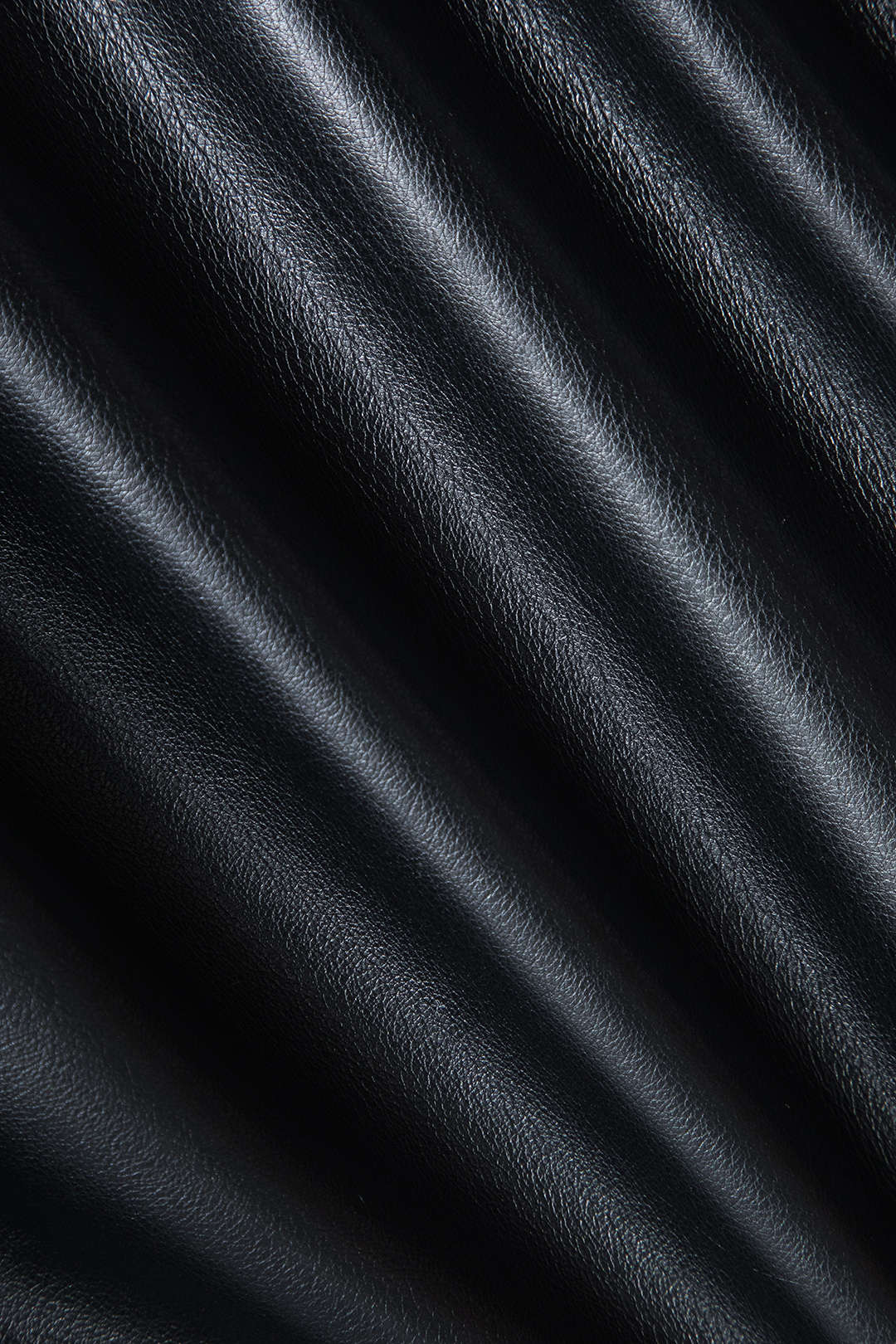 Faux Leather Ruffle Mini Skirt