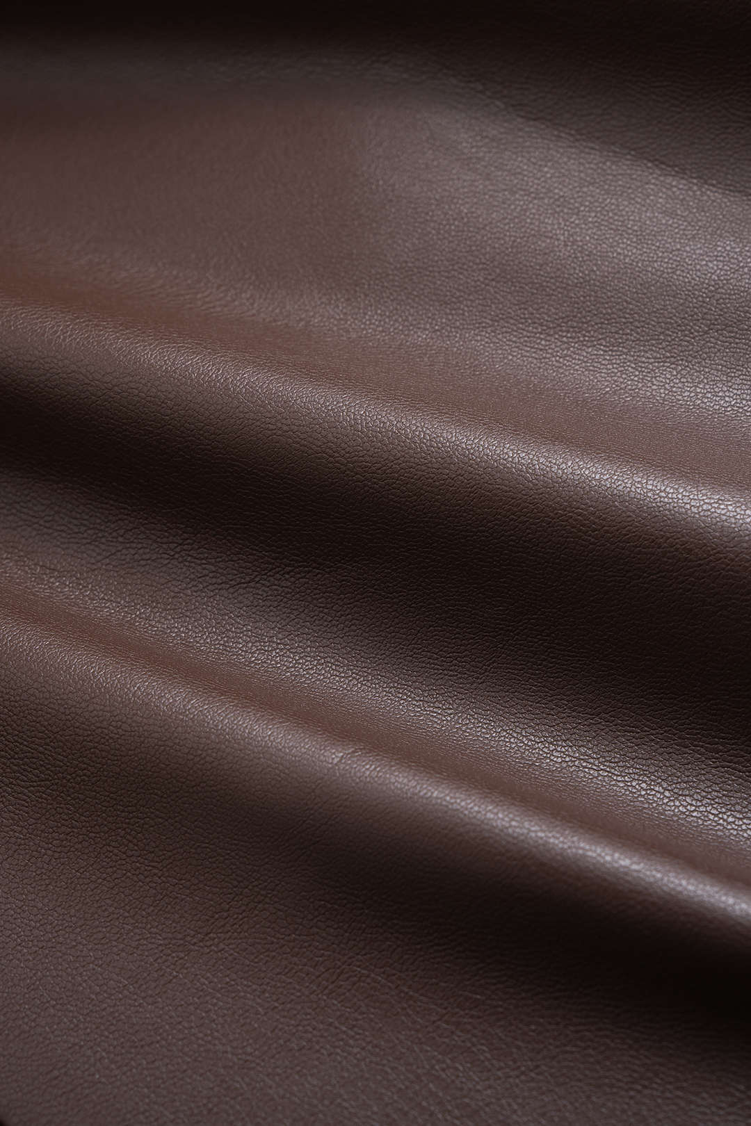 Blazer aus Kunstleder mit Reverskragen und V-Ausschnitt