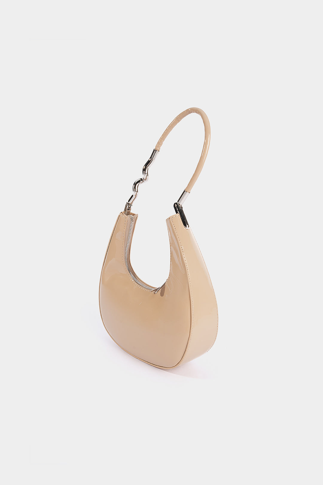 Sac à bandoulière en cuir avec fermeture éclair