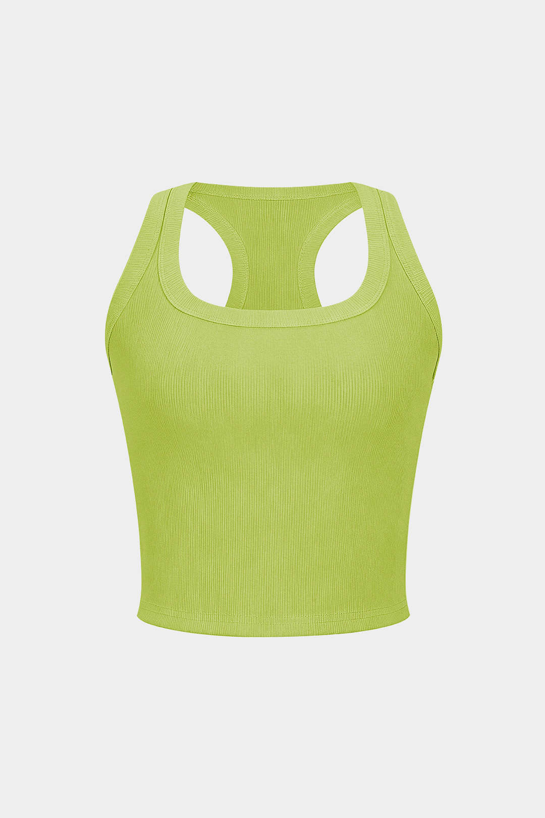 Schlichtes U-Boot-Crop-Tanktop