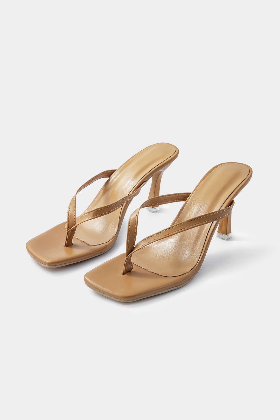 Nu-pieds à talon mi-haut basiques