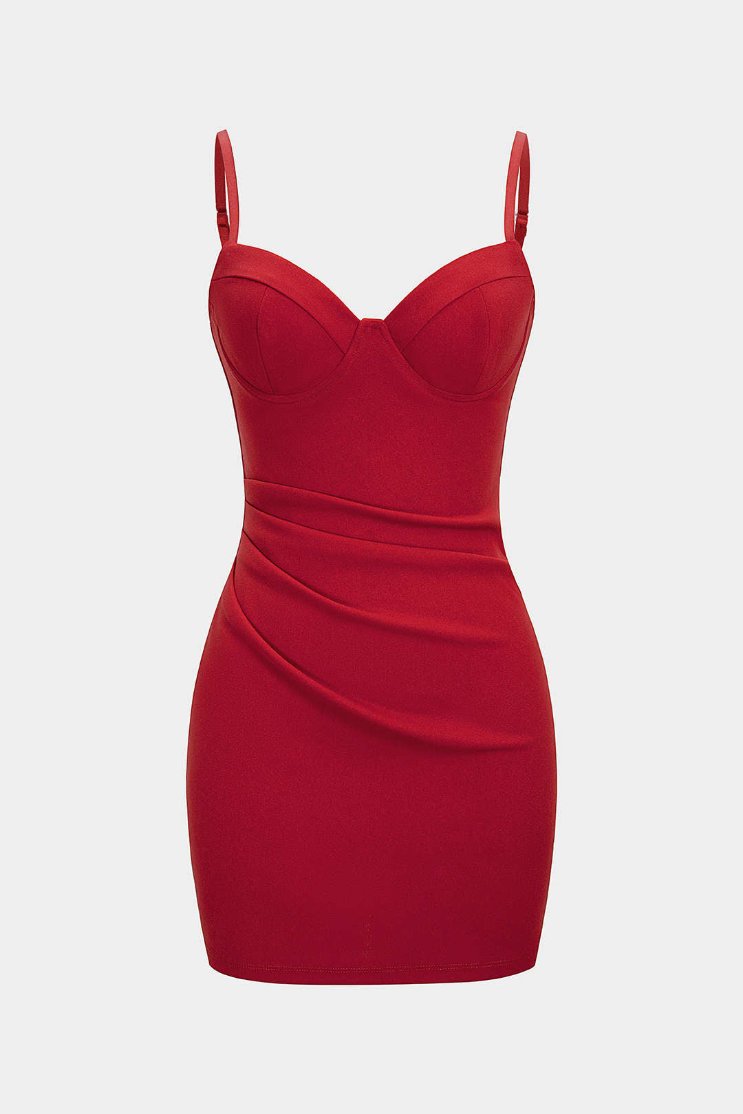Bustier-Kleid mit Reißverschluss und ärmellosem Mini-Slip