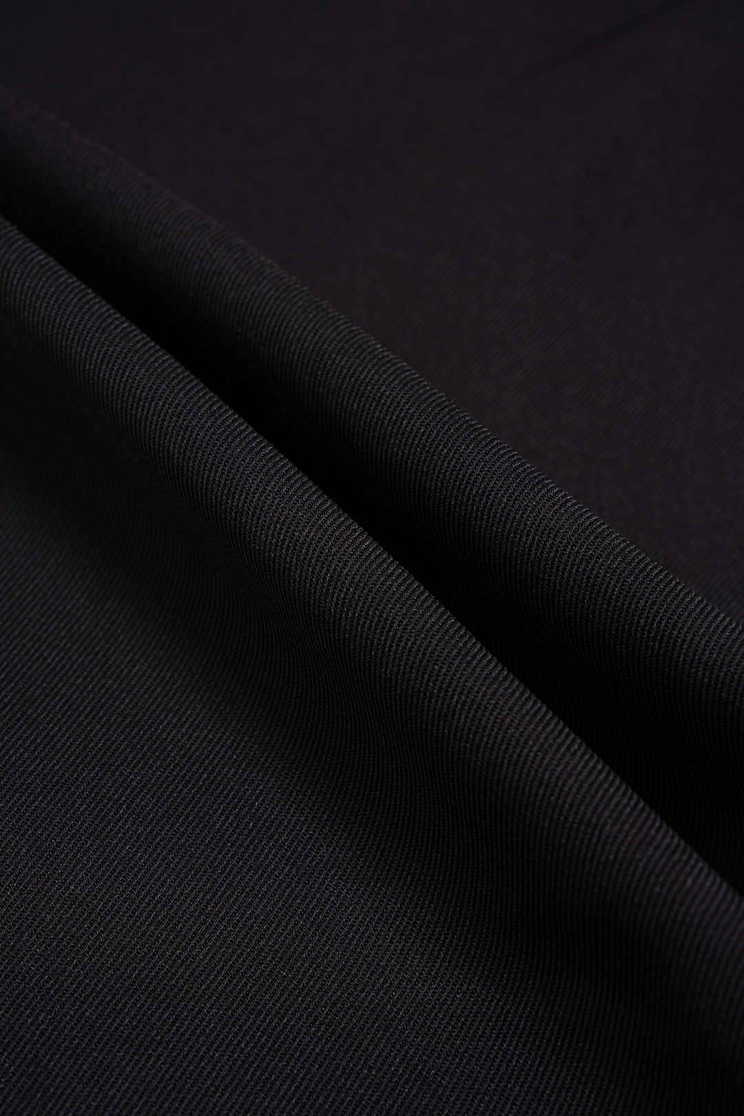 Solid Shirred Waistband Button Pants
