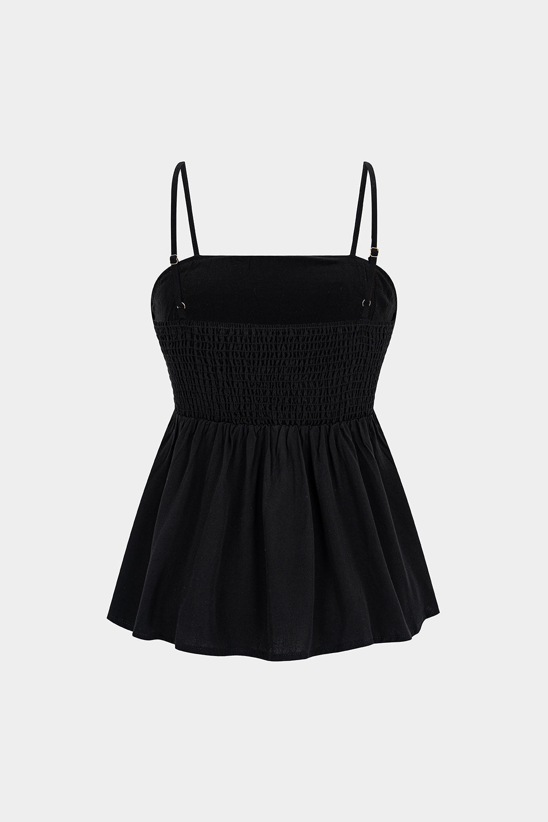 Flower Applique Smocked Cami Top