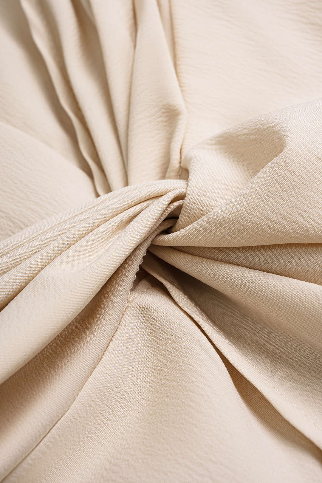 Ruched Twist Knot Zipper Skirt