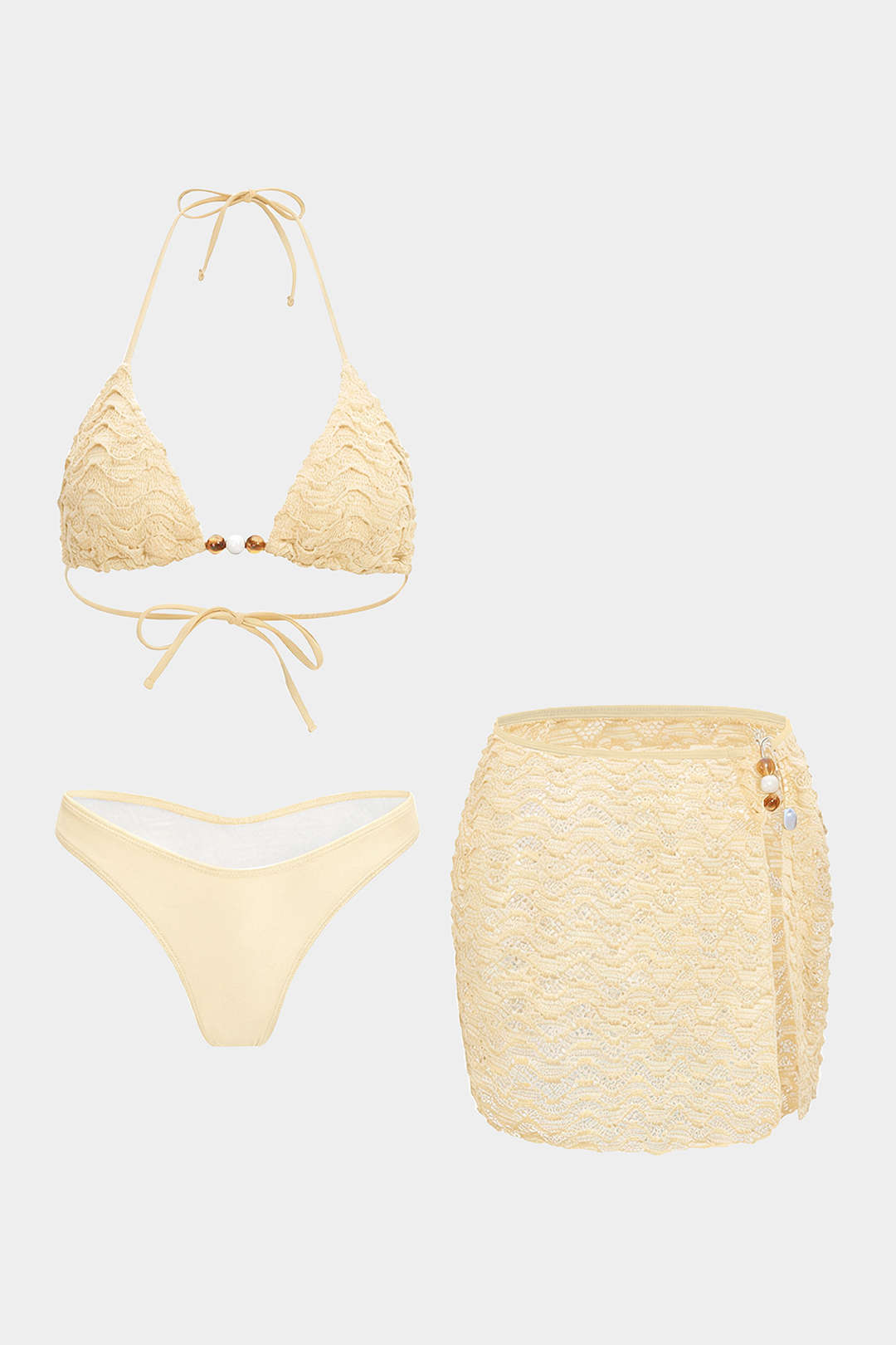 Strappy Tie Bikini Set