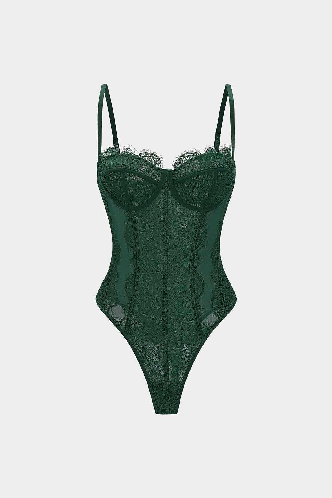 Mesh Sheer Patchwork Bustier Corset Slip Sleeveless Bodysuit