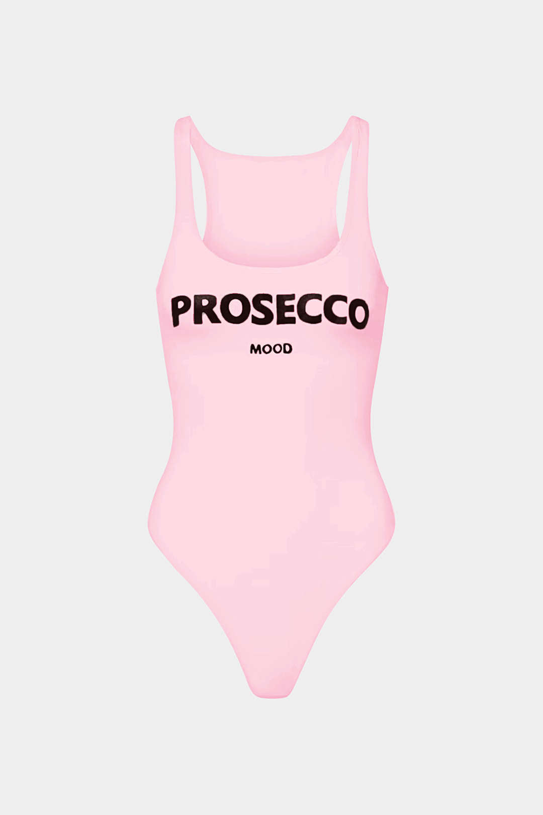 Letter Print Sleeveless Slip Bodysuit