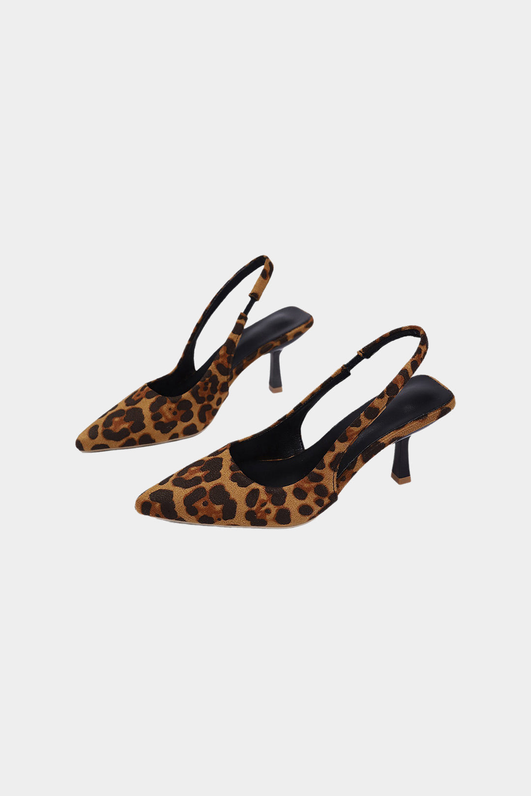 Spitze Leopardenprint-High Heels
