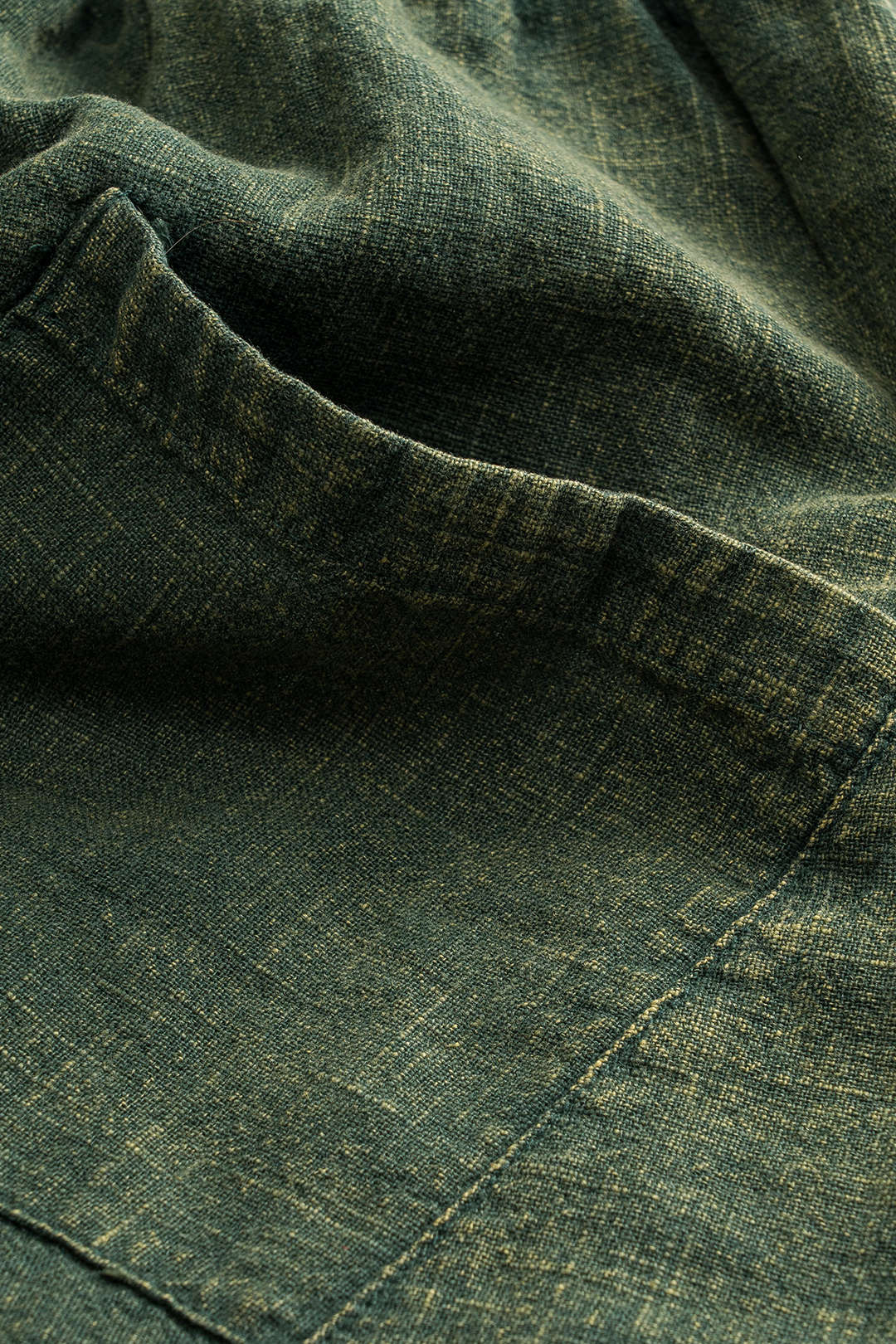 Ruched Pocket Wide Leg Barrel Trousers