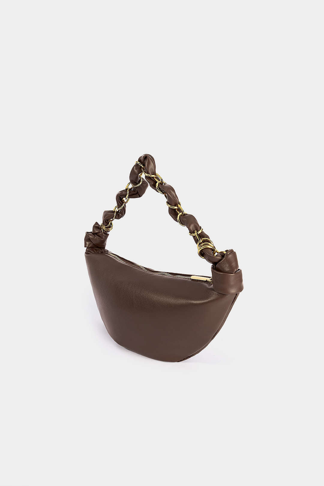 Sac cabas en similicuir avec chaîne métallique