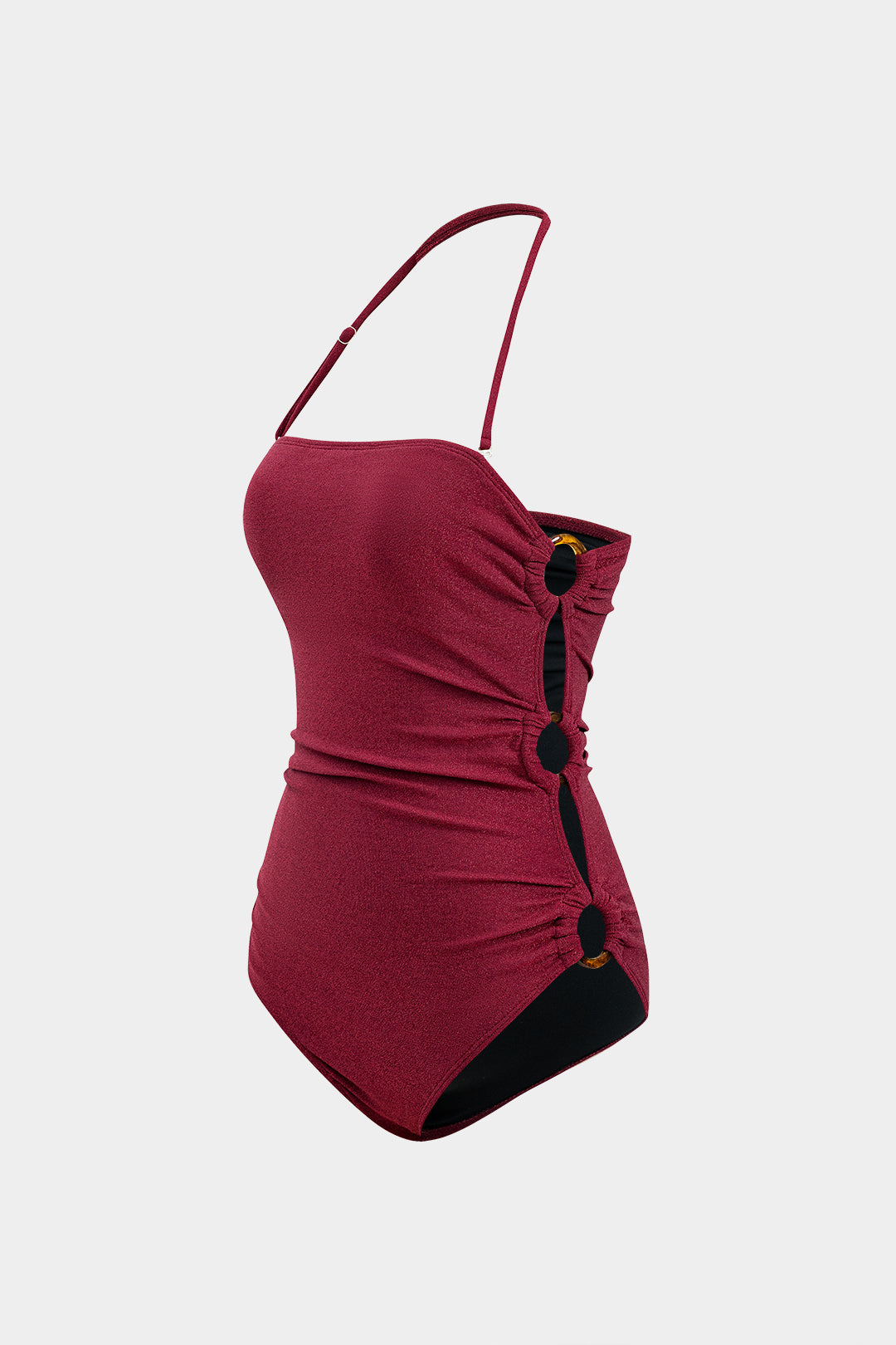 Asymmetrical Cut Out Swimsuit