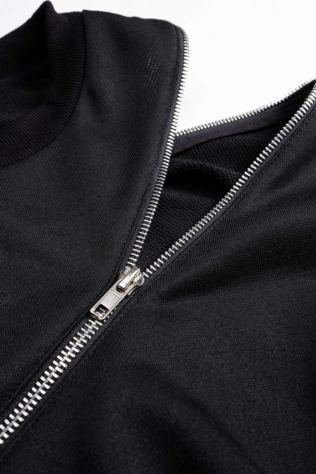Round Neck Zipper Sweatshirt