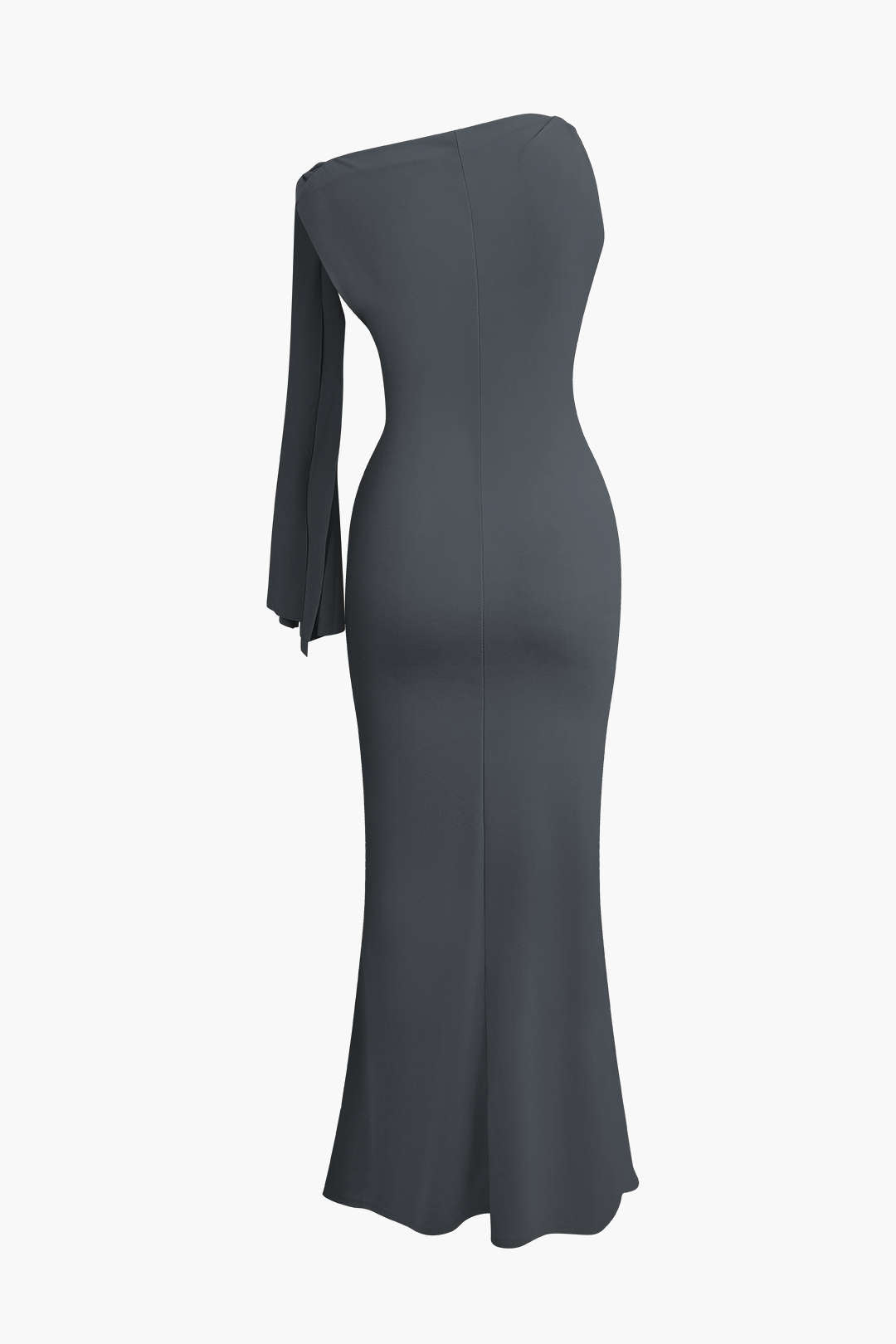 Robe longue sirène asymétrique à nœud torsadé