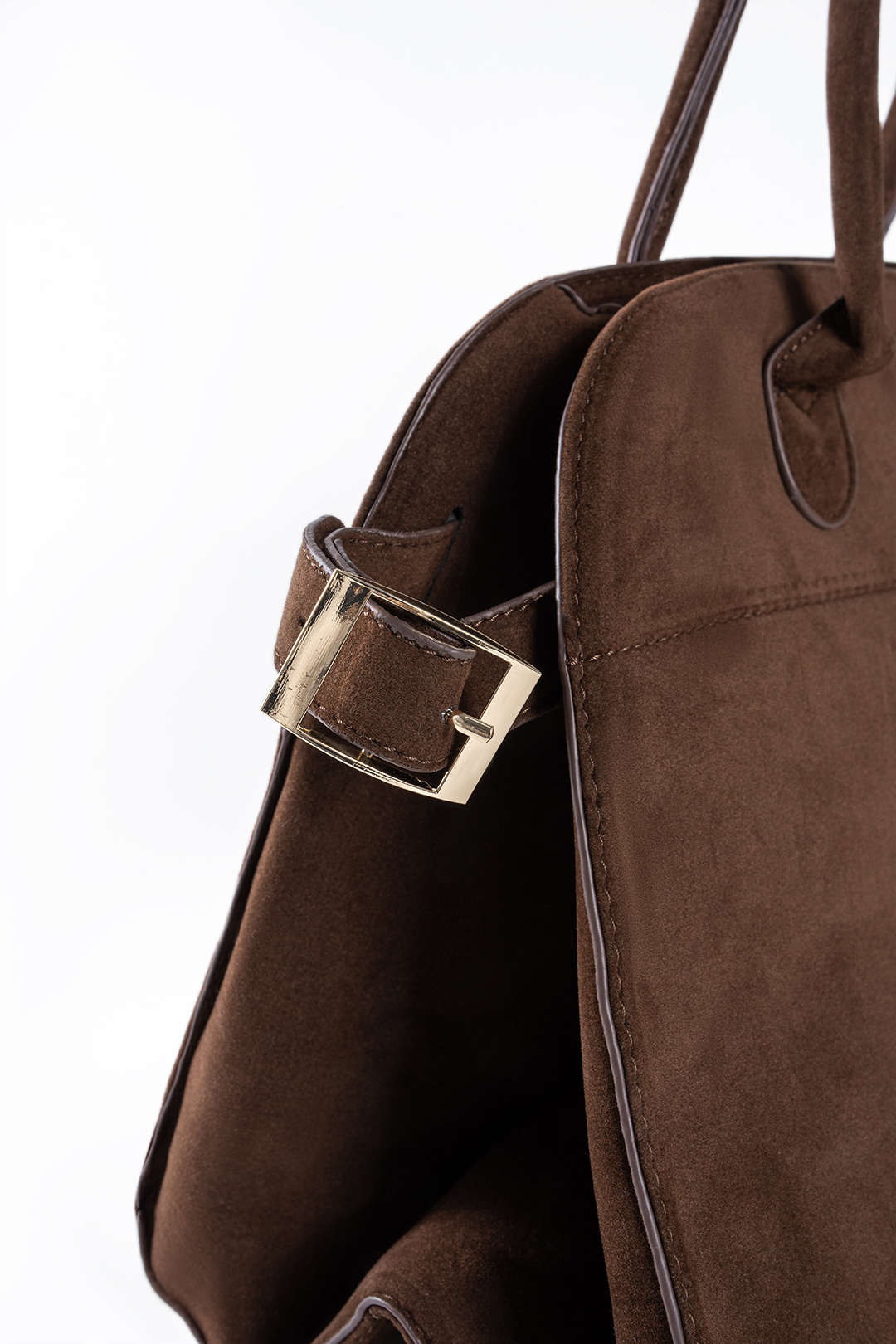 Faux Suede Tote Bag