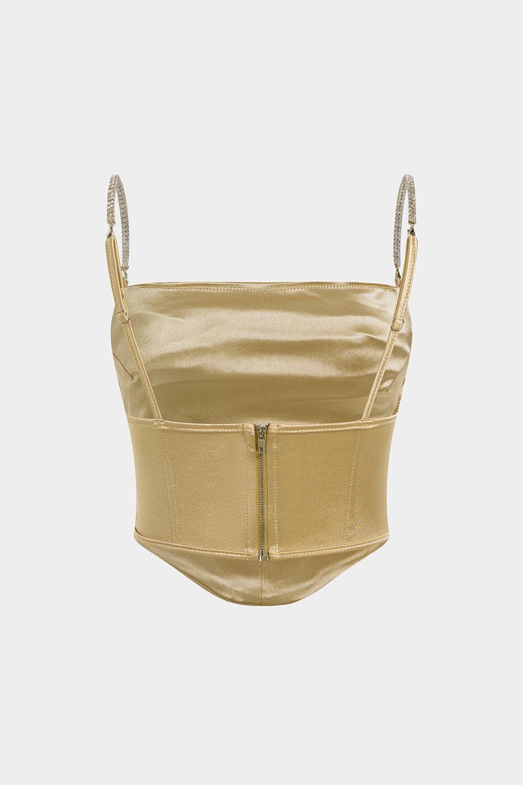 Satin Ruched Cami Top