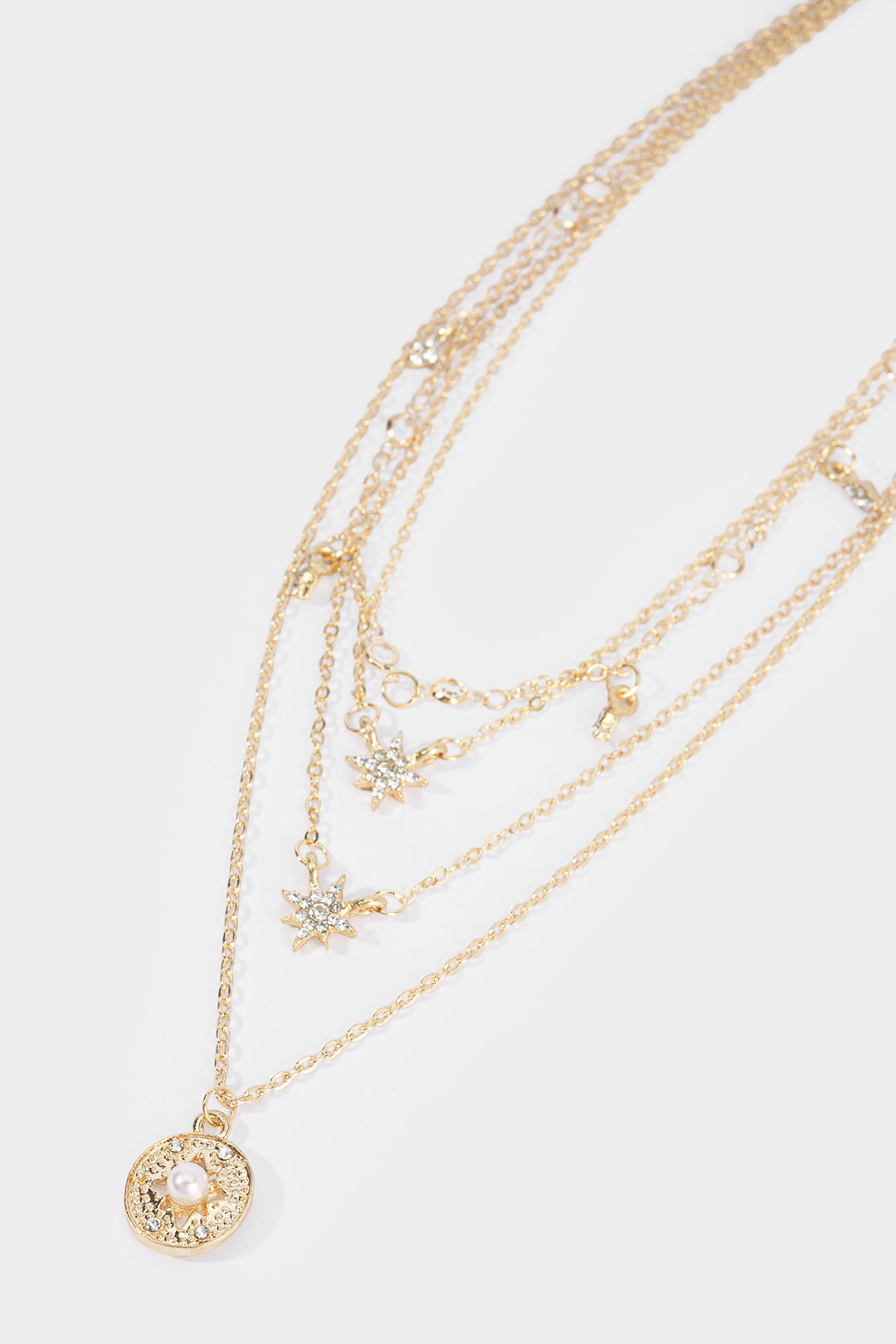 Collier à strass multi-rangs