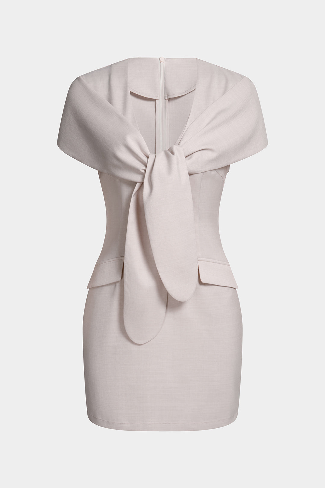 Trägerloses Mini-Kleid zum Binden