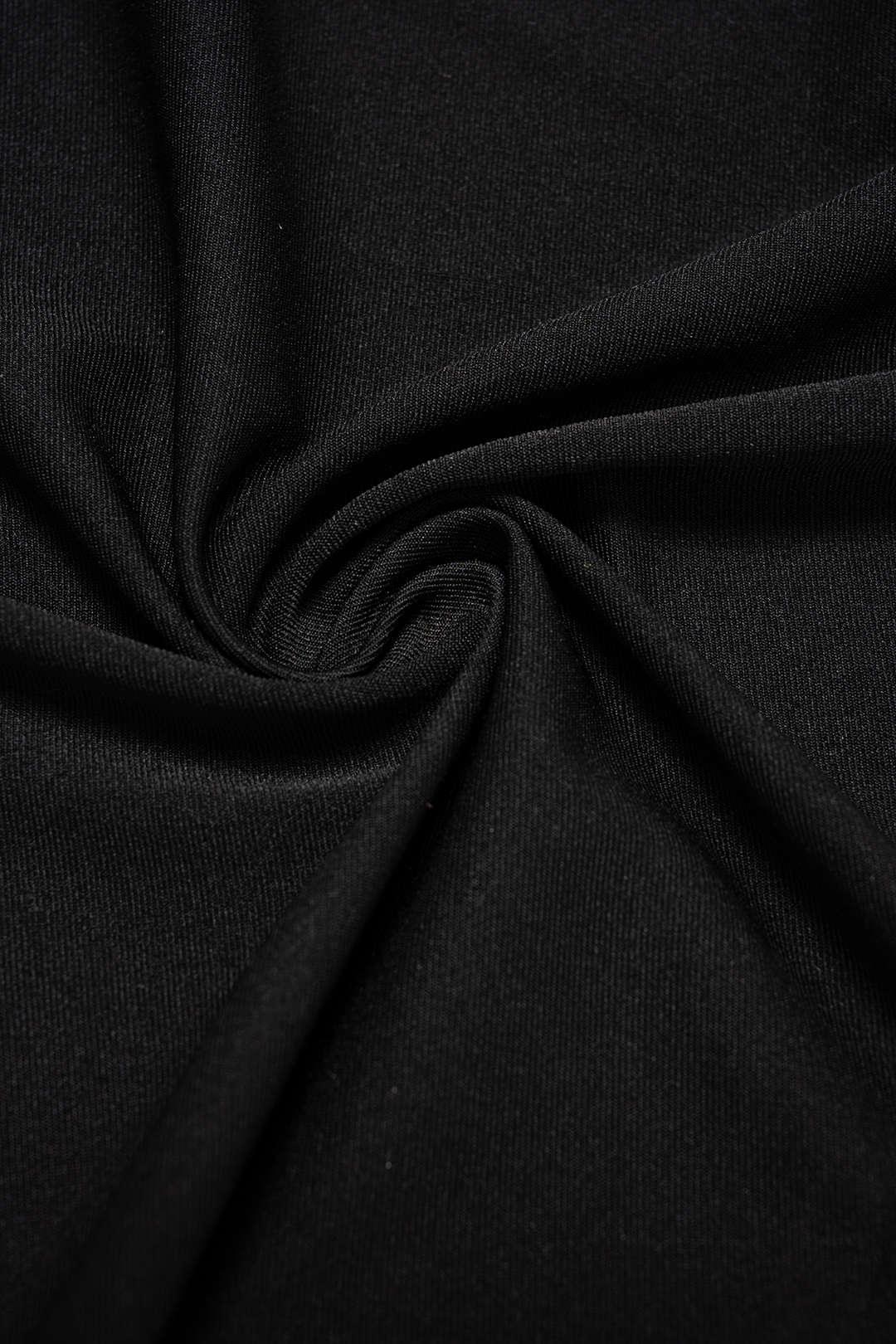 Midi-Kleid mit transparentem Spitzenrundhalsausschnitt, asymmetrischen Raffungen und langen Ärmeln zum Binden