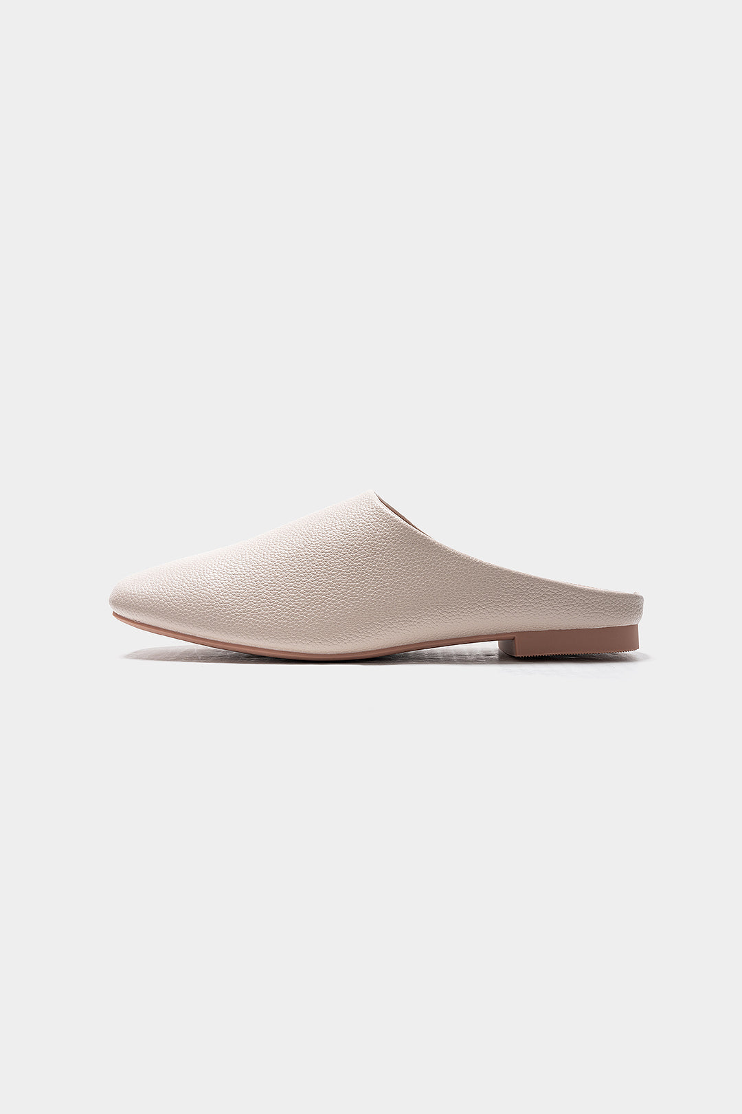 Ballerines carrées en cuir