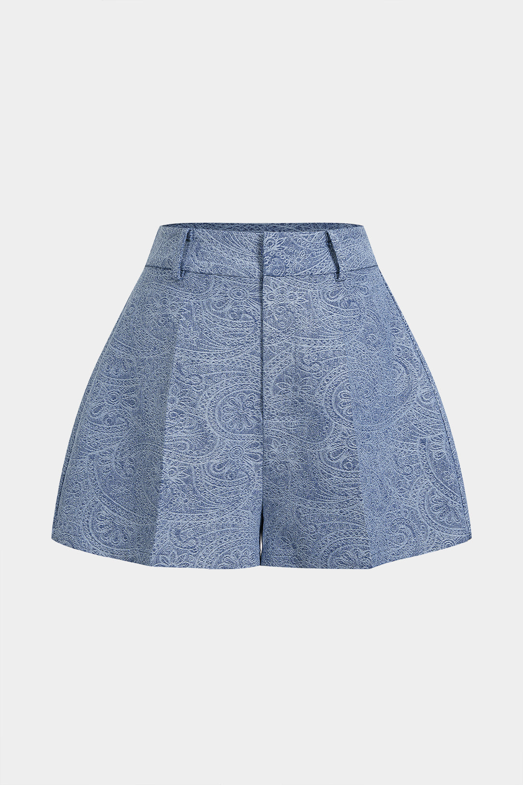 Denim-Shorts mit weitem Bein