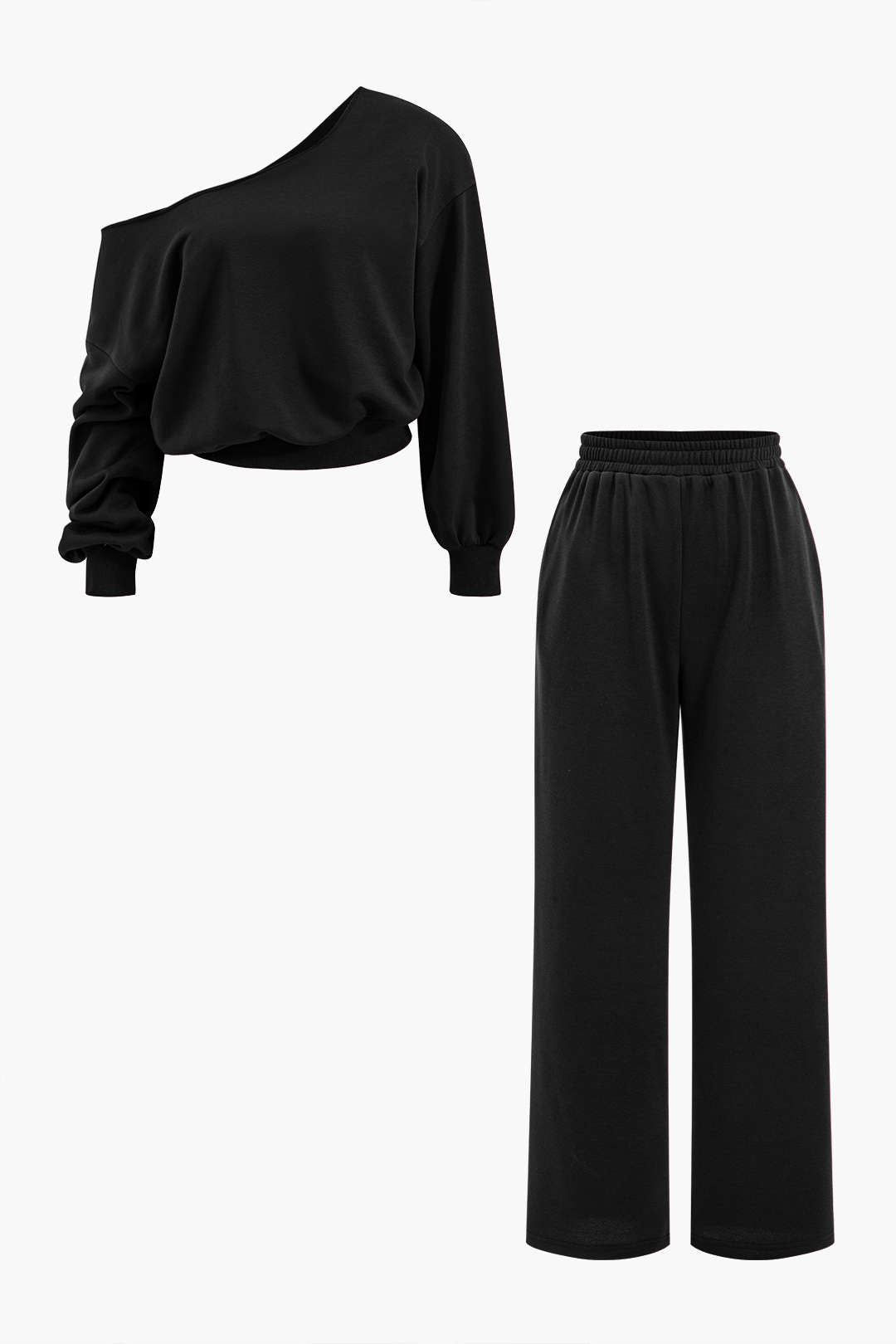 Ensemble haut asymétrique et pantalon