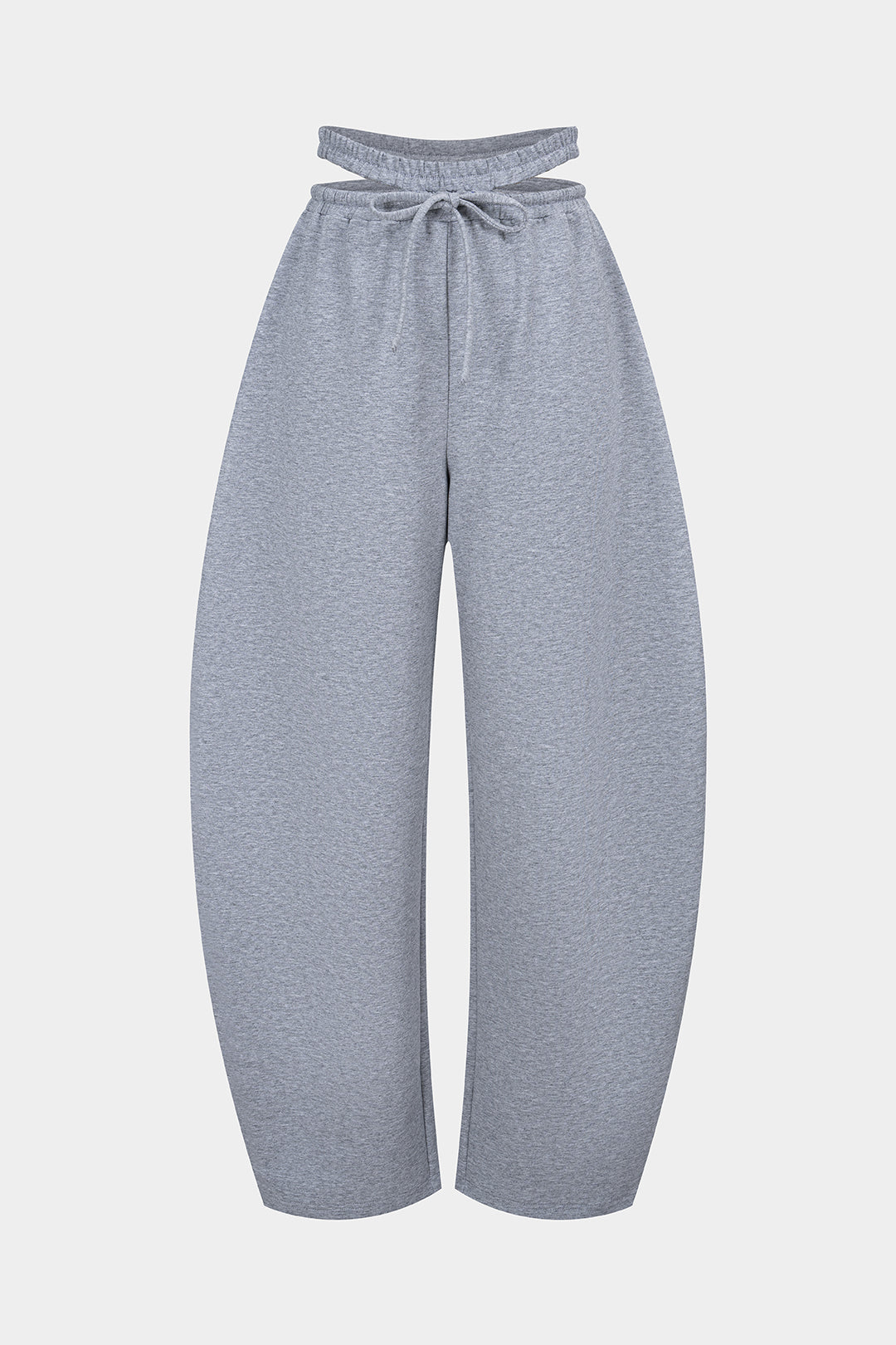 Shirred Drawstring Hollow Out Pants