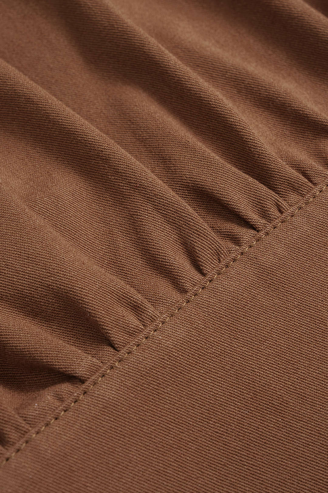 Geraffte V-Ausschnitt-Jacke