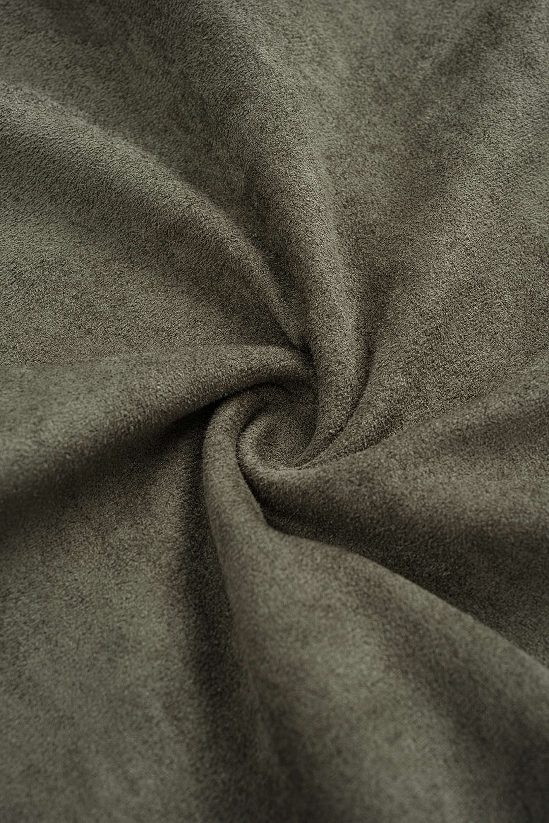 Suede Fringe Long Sleeve Mini Dress