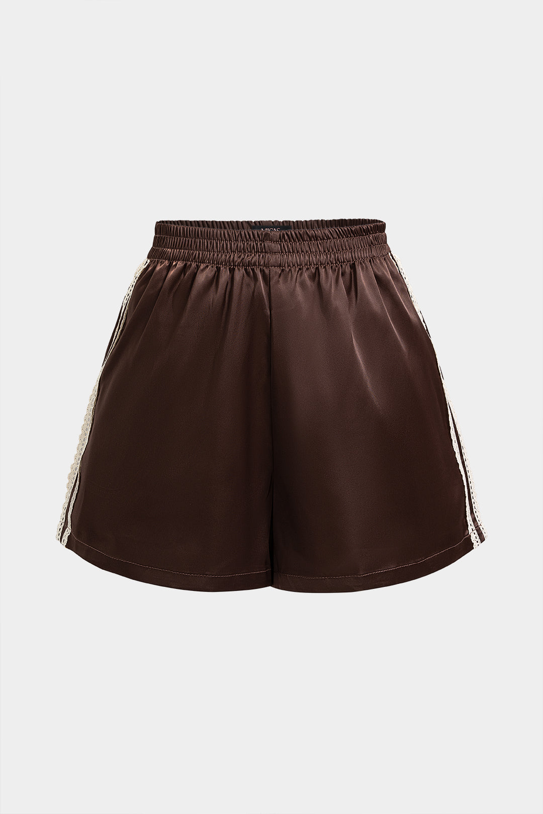 Shorts mit weiter Passform, Spitze und Patchwork-Design