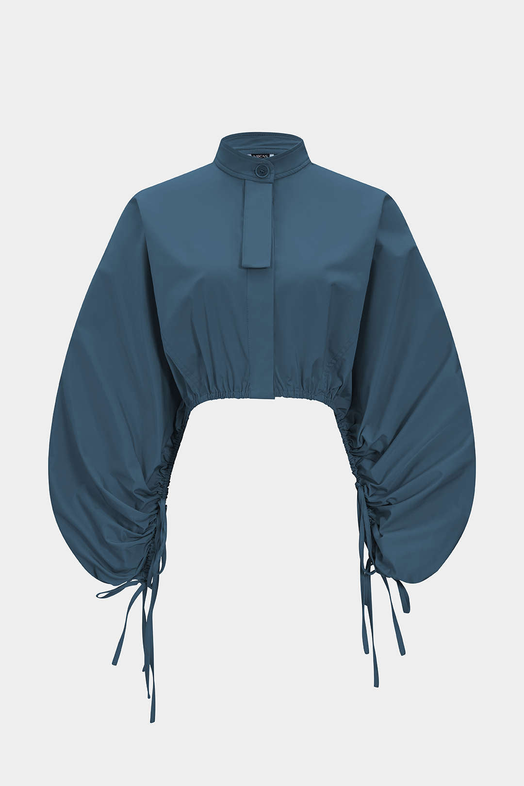 Veste à manches longues froncée à nouer