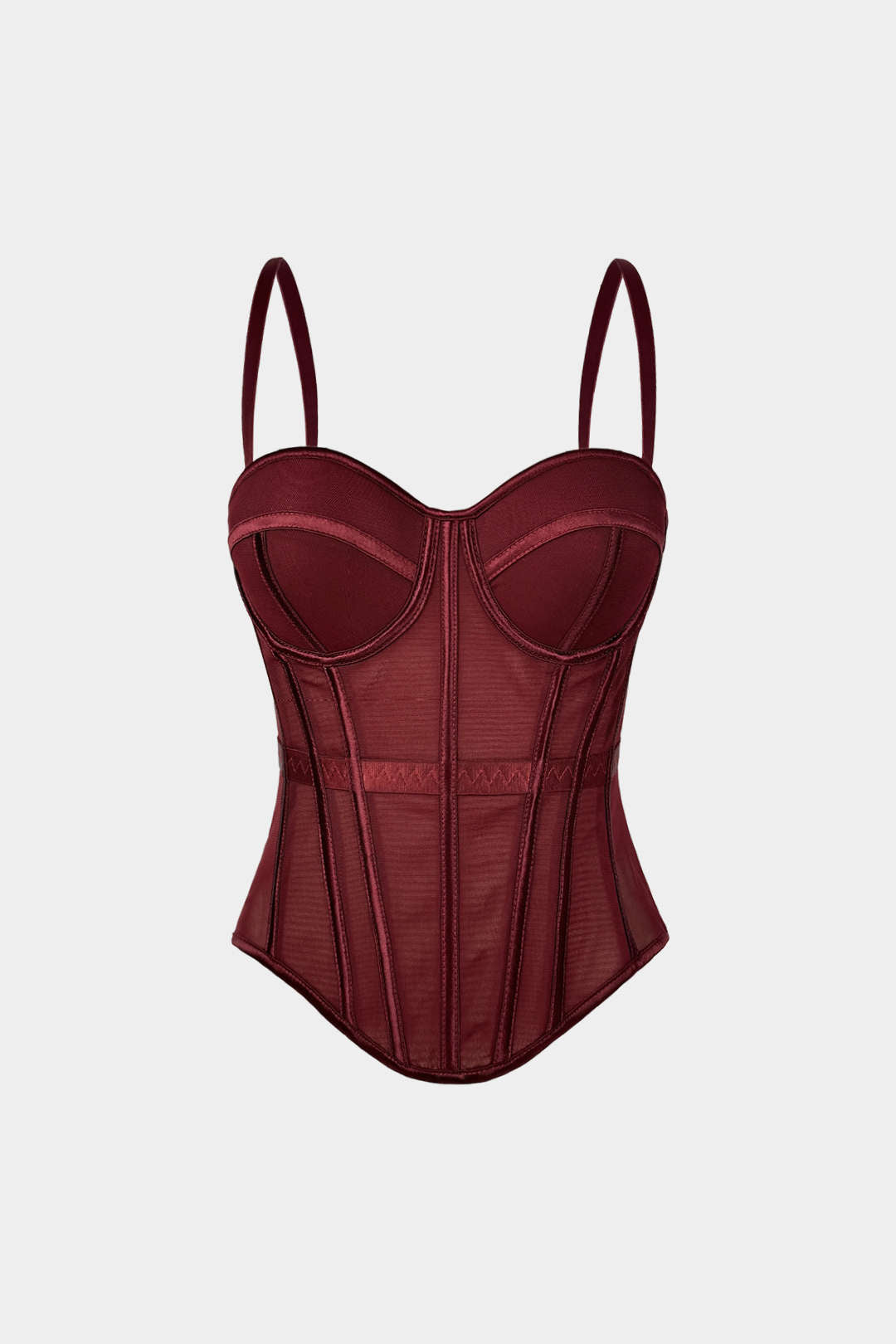 Mesh-Bustier-Korsett-Cami-Top